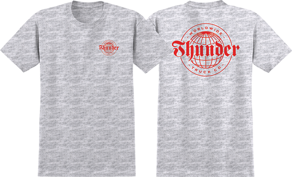 Thunder Worldwide Dbl Tee Ash/Red