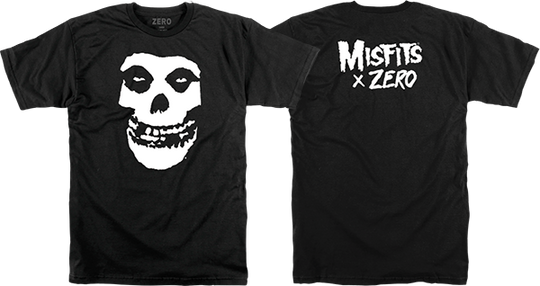 Zero Misfits Fiend Skull Tee Black
