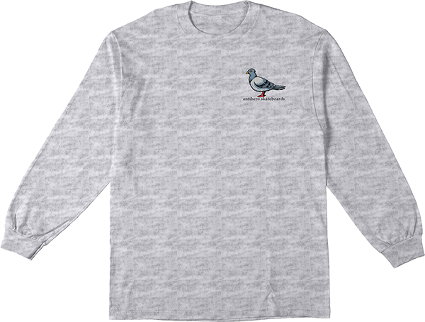 Anti-Hero Lil Pigeon Long Sleeve Tee Ash Gry