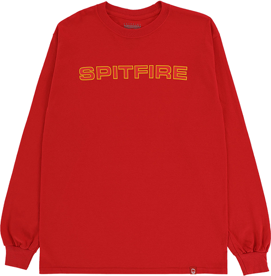Spitfire Classic 87 Long Sleeve Tee Red/Gold/Red