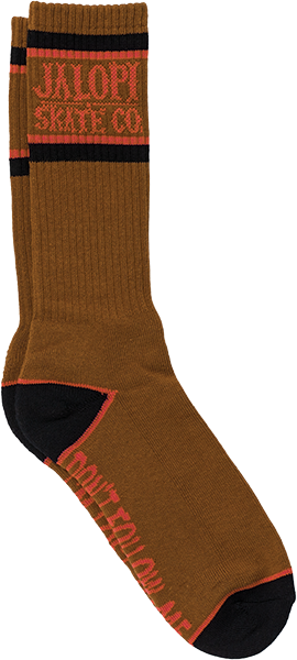 Anti-Hero I'm Lost Too Crew Sock Brown/Org/Blk