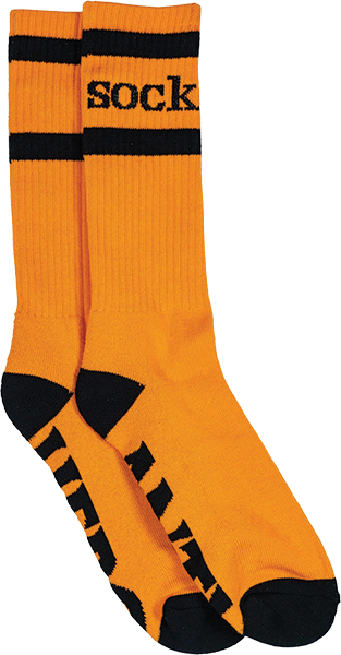 Anti-Hero Sock Logo Crew Sock Orange/Black