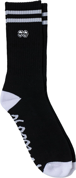 Krooked Eyes Crew Sock Black/White