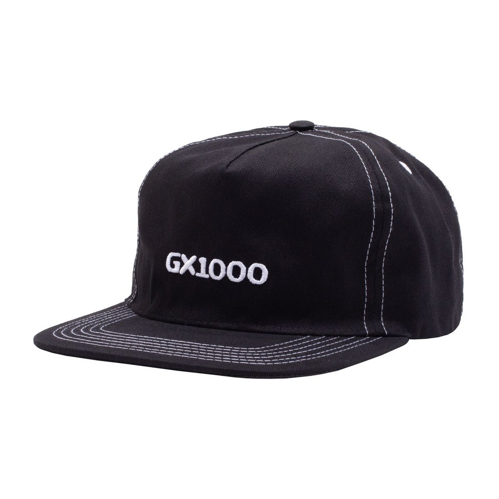 GX1000 MINI OG LOGO 5 PANEL POLO SNAPBACK HAT BLACK
