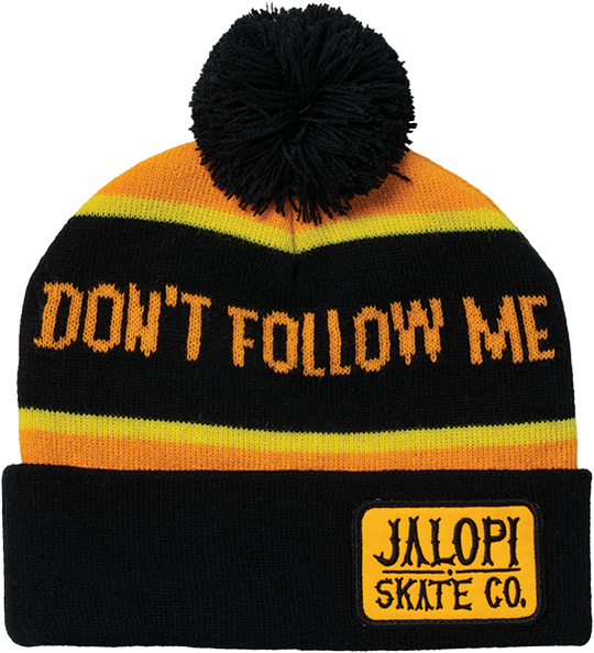 Anti-Hero I'm Lost Too Pom Beanie Org/Blk/Yel