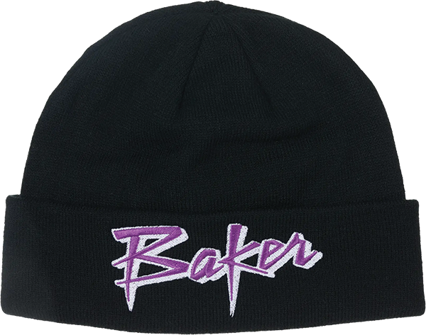 Baker Purple Pain Beanie Black