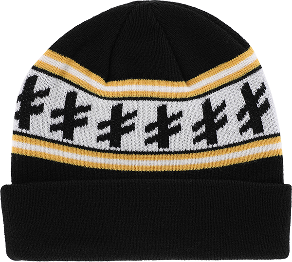 Deathwish Gang Logo Beanie Black/Ylw