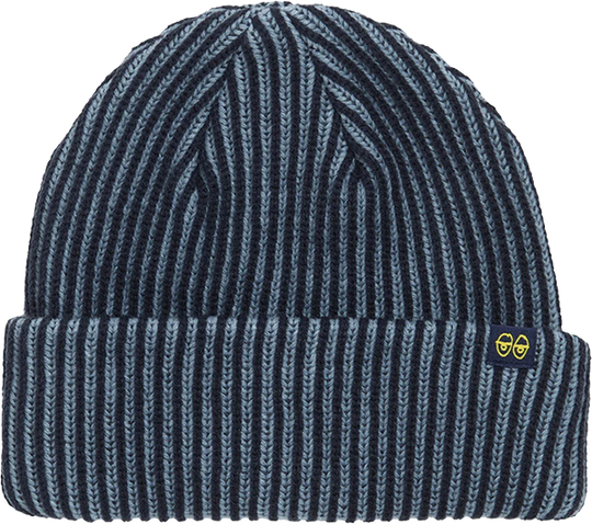 Krooked Eyes Cuff Beanie Navy/Blue/Yellow
