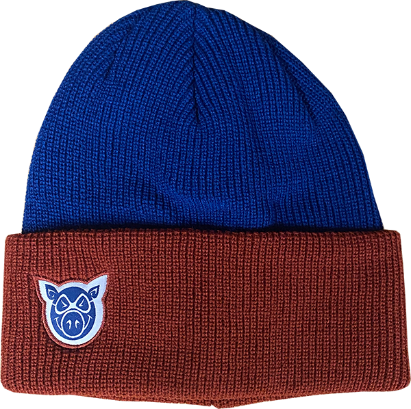Pig Head Dock Beanie Blue/Card