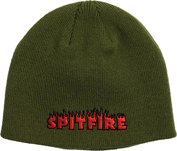 Spitfire Demonseed Script Skully Beanie Olive