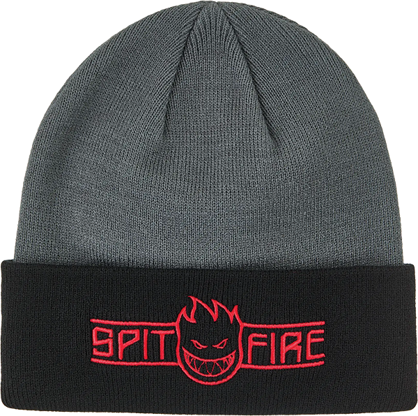 Spitfire Ltb Arch Bghd Scrpt Cuff Beanie Chr/Black/Red