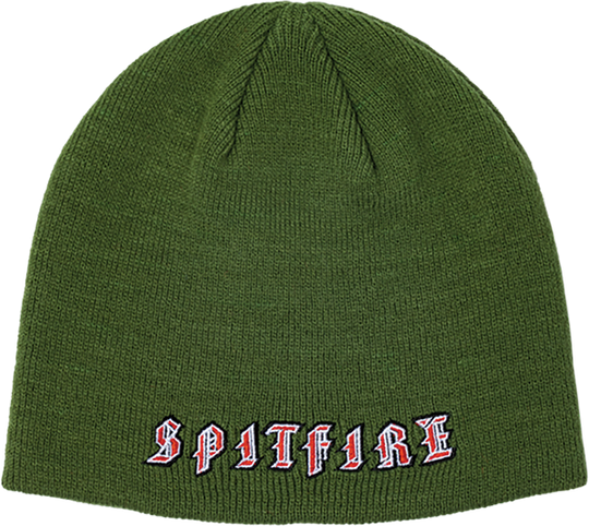 Spitfire Old E Beanie Olive/Red