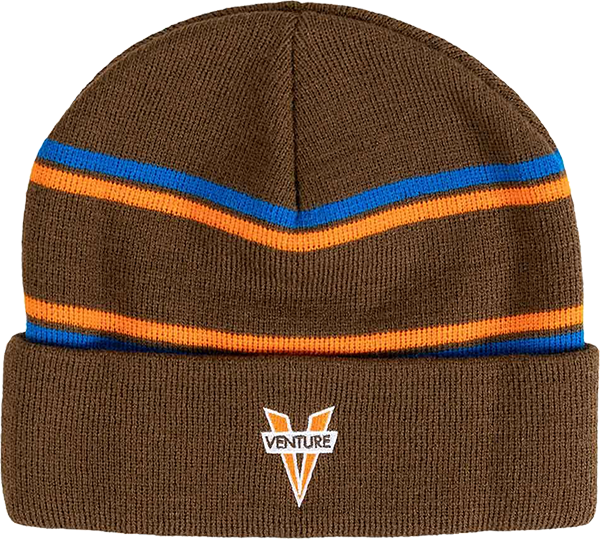 Venture Heritage Cuff Beanie Brown/Org/Blue
