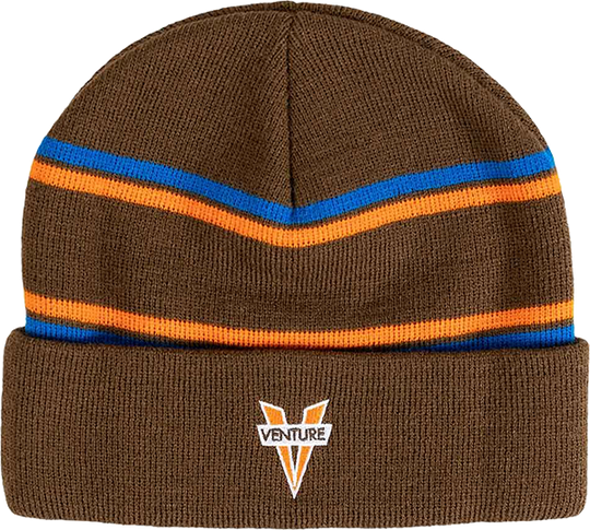 Venture Heritage Cuff Beanie Brown/Org/Blue