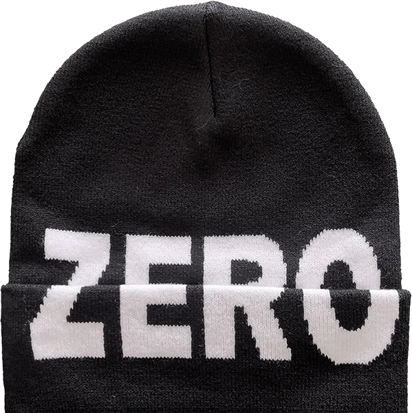 Zero Army Tight-Knit Beanie Black/White