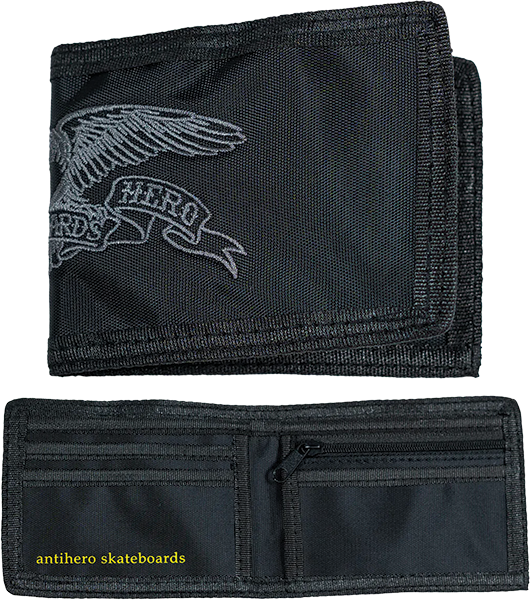 Anti-Hero Basic Eagle Wallet Bi-Fold Wallet Blk/Charcoal