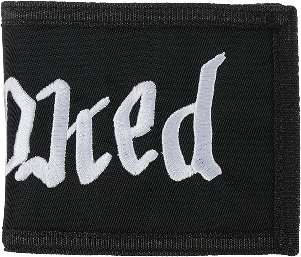 Krooked Double Ok Script Bifold Wallet Black/Blue