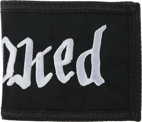 Krooked Double Ok Script Bifold Wallet Black/Blue