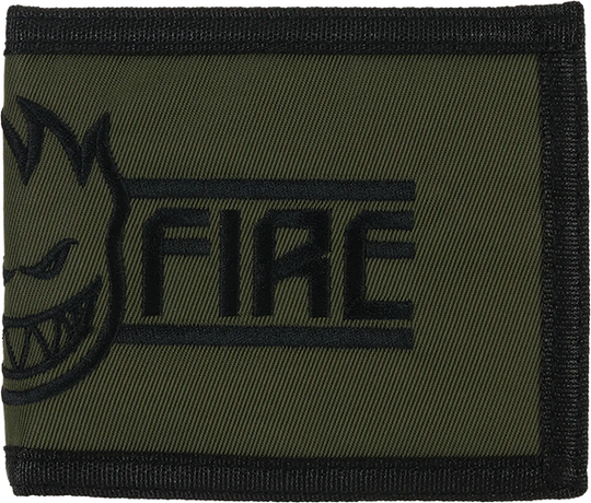 Spitfire Ltb Bighead Script Bifold Wallet Olv/Black