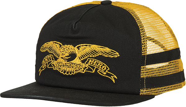Anti-Hero Basic Eagle Snapback Adj-Black/Yellow