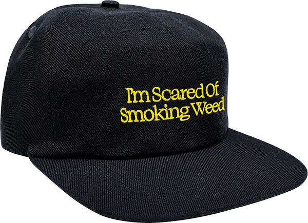 Jacuzzi Scared Weed Hat Adj-Black