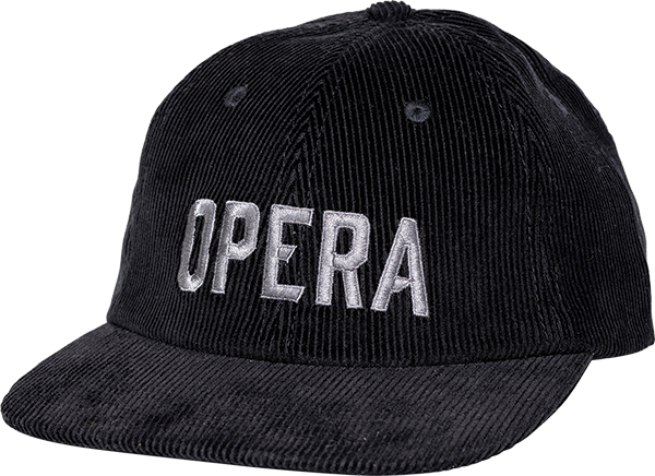 Opera Skateboards Logo Corduroy Hat Adj-Black