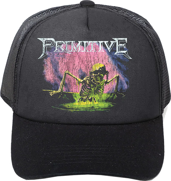 Primitive Birth Trucker Hat Adj - Black