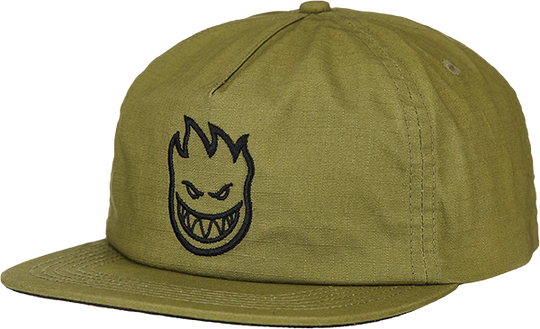Spitfire Bighead Snapback Adj-Olive Ripstop/Black Emb
