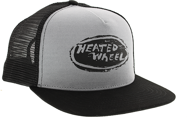 The Heated Wheel Oval Hat Adj-Grey/Black