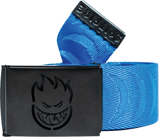Spitfire Bighead Cut Out Crescent Web Belt Adj-Blue/Black
