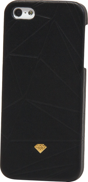 Diamond IPHONE5 Slider Case-Leather Black Sale