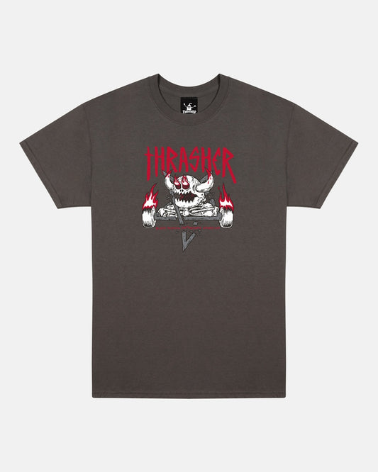Thrasher x Toy MachineMonster-Gram Charcoal SS M