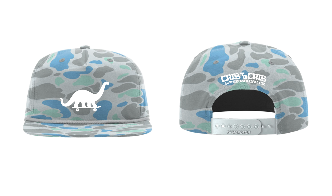 CRIB TO CRIB 5-PANEL FLAT BILL SUMMER HAT - 2026 (pre-order)