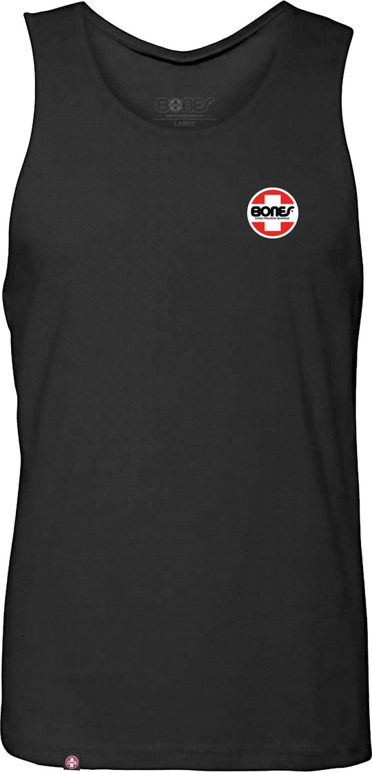 Bones OG Swiss Circle Black Tank Top
