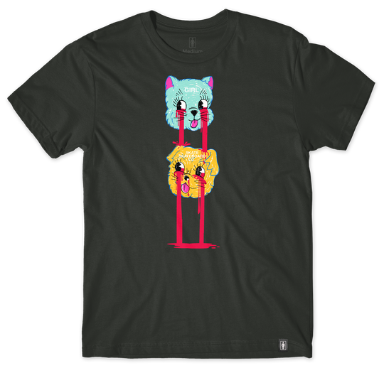 Girl Blood Twins Antique Black Tee