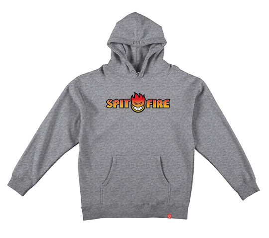 Spitfire OG Split Fade Fill Heather Grey Hoodie