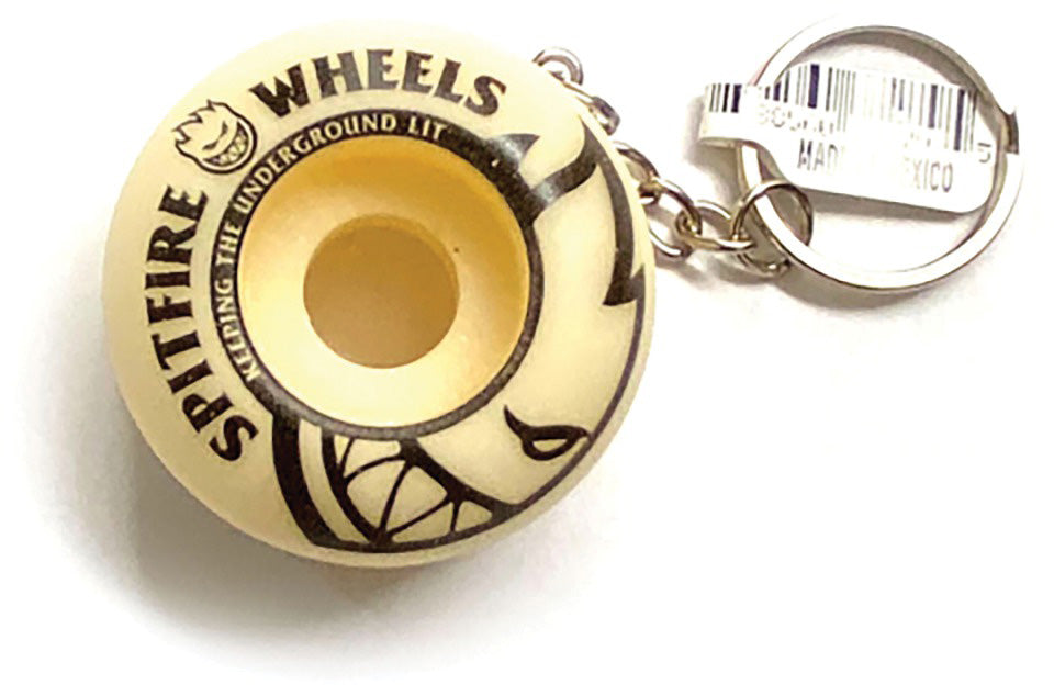 Spitfire Wheel Keychain Natural
