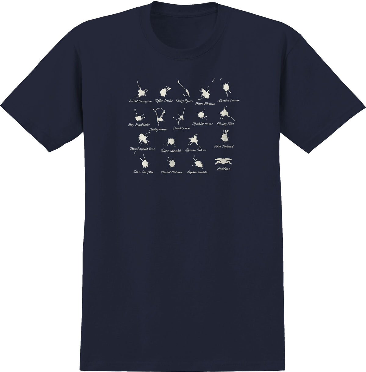Anti-Hero Damn Pigeons Navy Tee