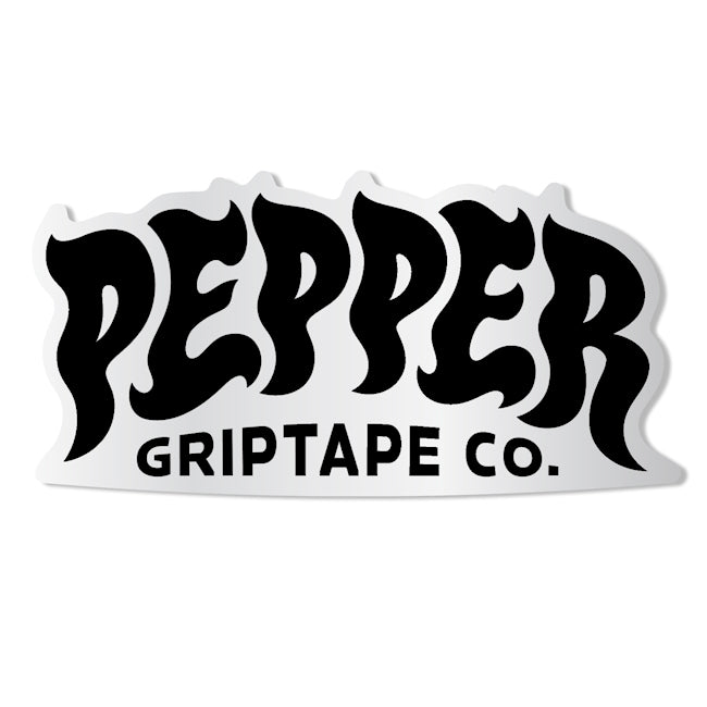 Pepper Logo Black 5" Sticker