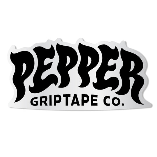 Pepper Logo Black 5" Sticker