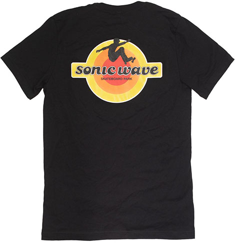 45 RPM Sonic Wave Skatepark Black Tee