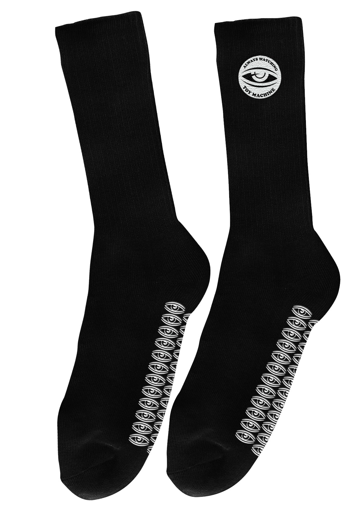 Toy Machine Always Watching Grip Socks Black