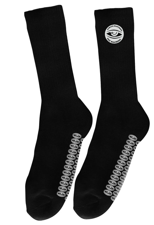Toy Machine Always Watching Grip Socks Black