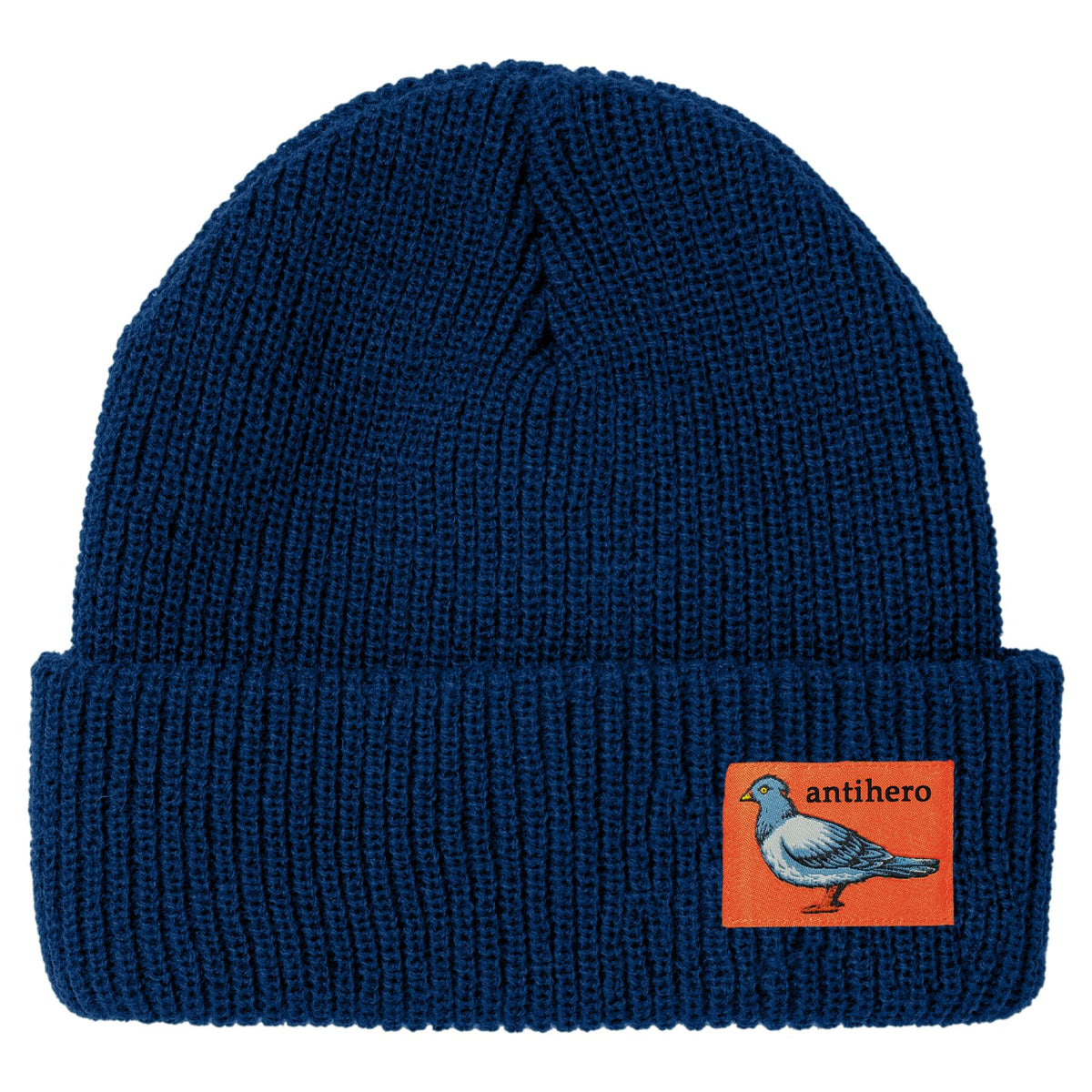 Anti-Hero Lil Pigeon Label Beanie Navy/Orange