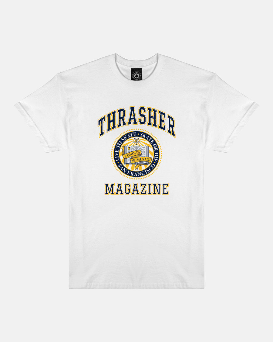 Thrasher Dropout White Tee