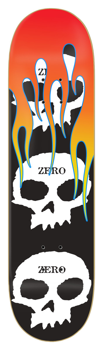 Zero Team 3 Skull Flames Deck 8.50