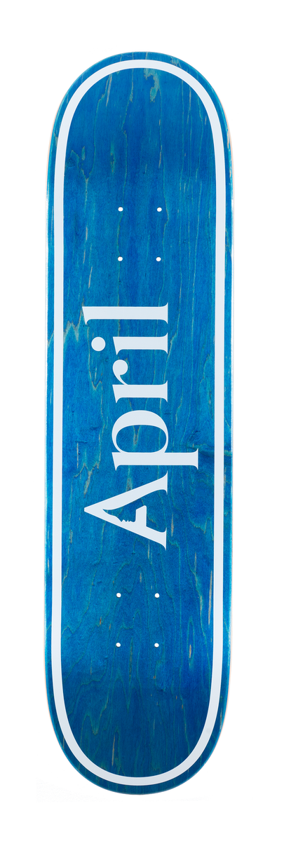 April Team OG Logo Blue Invert Mini Deck 7.37