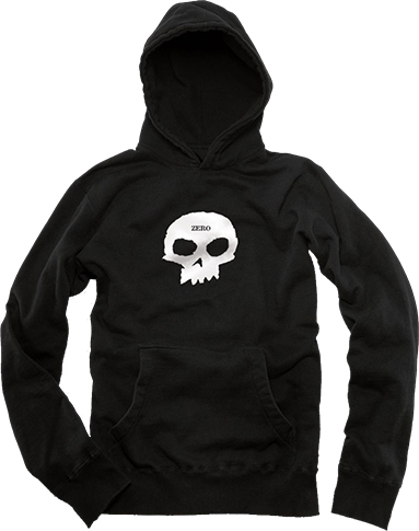 Zero Single Skull Black Hoodie