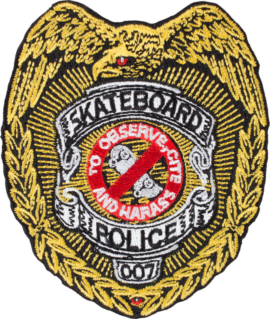Powell Skateboard Police 3.5" Patch