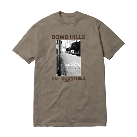 GX1000 Bomb Hills Not Countries Desert Green/Brown Tee